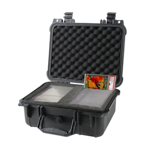 Graded Card Storage Box Medium Travel Waterproof Case Slab Holder & Protector - Picture 1 of 9