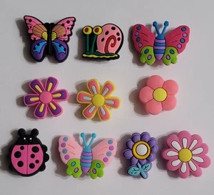 10 Pcs. FLOWER shoe Charms For Crocs - Picture 1 of 1