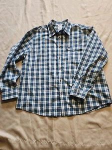 Brooks Brothers Mens Button Down Long Sleeve Shirt XL Blue Plaid  - Picture 1 of 9