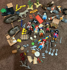 Huge Lot Of Playmobil Figures Pirates Gold Miners Vultures Extras