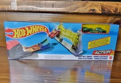 CONJUNTO DE PISTA TORRE ELÉTRICA HOT WHEELS COM CARRO 2018 NOVO NO PACOTE - Imagem 1 de 2