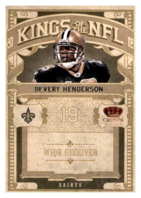2010 Preferred Crown Royale Devery Henderson NFL Insert Set Break Saints #16 - Image 1 of 2