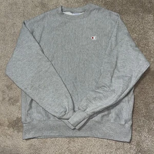 Champion Reverse Weave Crewneck Sweatshirt Heather Gray Pullover XL Mens - Picture 1 of 9