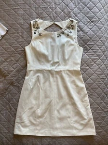 womens h&m white dress size 14 - Picture 1 of 7