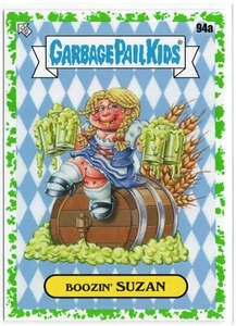 Garbage Pail Kids Go On Vacation 94a BOOZIN' SUZAN Booger Green Parallel Topps - Picture 1 of 2