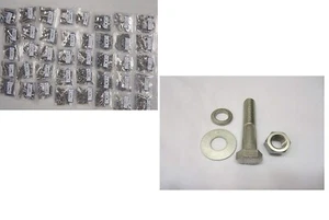 327 Piece Grade 5 Fine Thread - Hex Head Bolt, Nut And Washer Assortment - Picture 1 of 2
