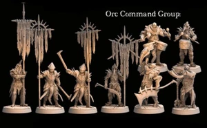 Dungeons & Dragons NPC Enemy Playable Character - Orc Command Group Infantry - Picture 1 of 18
