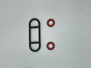 RUBBER GASKET FUEL TAP PETROL 34mm BOLT HOLE SEAL FIBER WASHERS YAMAHA XT 600 - Picture 1 of 5