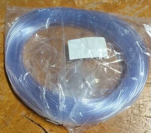 5' - Vinyl Tubing 1/8ID X 1/4OD Flexible Clear Hose Food Grade Not Fuel Polyflex - Picture 1 of 3