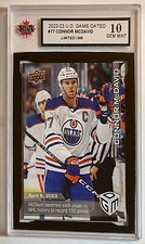 2022-23 Upper Deck Game Dated Moments Connor McDavid /599 KSA 10 Edmonton Oilers