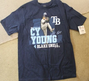 95/ TAMPABAY RAYS BLAKE SNELL CY YOUNG #4 "2XL" MEN SHIRT(NEW--Never Worn") - Picture 1 of 2