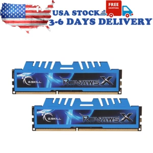 G.SKILL Ripjaws X 16GB KIT ( 2X 8GB ) 1866MHZ 14900 DDR3 Desktop Memory Ram blue - Picture 1 of 4