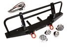 Precision Realistic Front Alloy Bumper W/ Led For Traxxas Trx-4 W/ 43Mm Mount