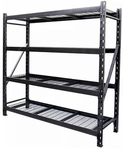 4 Shelf Steel Storage Shelving Rack Heavy Duty 10,000 lb Capacity 77" Wide x 24" - Picture 1 of 3