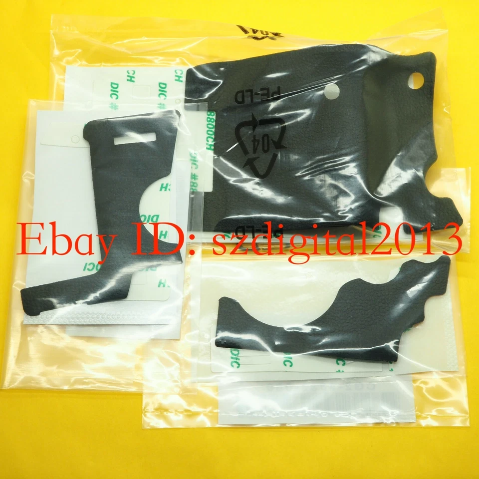 3PCS NEW Body Rubber Shell For Canon EOS 5D Mark III 5DIII 5D3 Repair Part +Tape - Image 1 of 1