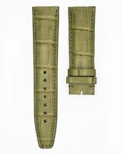 Authentic IWC Watch Strap Band Green Croco Leather 20 X 18 mm Ref. A28765 RARE - Picture 1 of 2