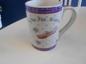 wenn die Mütze passt...trage sie! tasse express yourself b.i. inc vg++ cond. 4 1/4" hoch - Bild 1 von 6