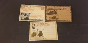 Menge 3 1920er Souvenir Postkartenpackungen aus Virginia, Baltimore MD & Newport Nachrichten - Bild 1 von 11