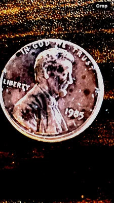 1985 Penny Off-Center Strike Error - Image 1 of 4