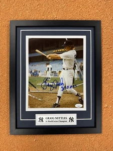 Foto firmata Graig Nettles 8x10 Jsa auto personalizzata incorniciata NY Yankees - Foto 1 di 4