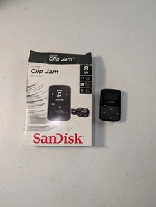 SanDisk SDMX26-008G-G46K ClipJam MP3 Player - Black - Picture 1 of 2