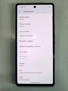 Google Pixel 6a 128GB GX7AS Charcoal Spectrum Only - Bad Digitizer - Afbeelding 1 van 7