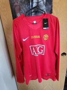 Manchester United Cristiano Ronaldo #7 Jersey 07/08 UCL Final Size M Long Sleeve - Picture 1 of 2