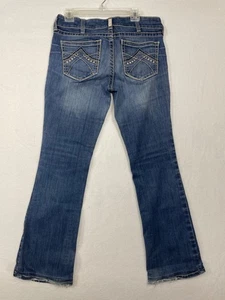 Pantalones de mezclilla Ariat REAL Bootcut para mujer 30L lavado medio bolsillos bordados usados - Imagen 1 de 11
