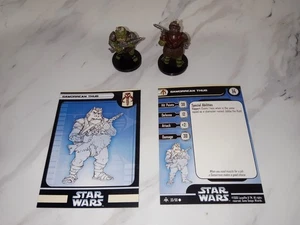 Star Wars Miniaturas Cazarrecompensas Matón Gamorreano Con Tarjeta x2 33/60 - Imagen 1 de 3