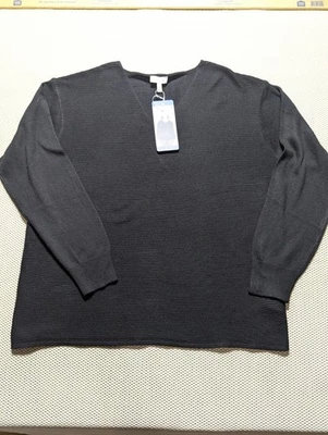 Suéter Ella Moss Nuevo con Etiquetas Para Mujer Cuello en V Mangas Largas Acanalado Suave Grande Cómodo  Foto 1 de 4