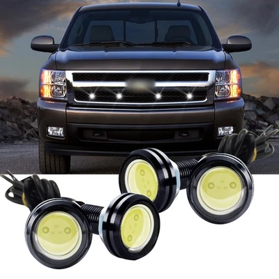 Luces blancas del capó de la parrilla delantera de 4 piezas para camioneta Chevy Colorado Foto 1 de 4