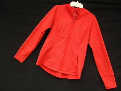 Chaqueta Prana ~ Naranja Profundo Rico Cremallera con Capucha ~ Texturizada ~ S Foto 1 de 4