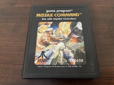 Missile Command, Atari 2600, 1981 Authentic, Cartridge Only, Tested. - Image 1 of 4