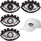 9*6.5cm Eyes Embroidery Garment Cloth Patch Sparkling Eye Patches  For Hats
