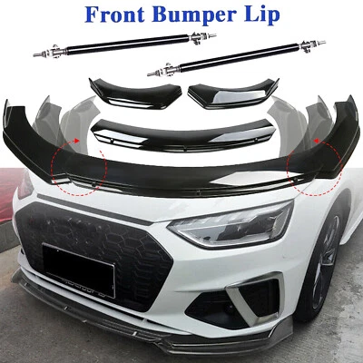 For AUDI A3 A4 A5 A6 B6 Front Bumper Lip Part Accessories Splitter Spoiler Body - Image 1 of 4