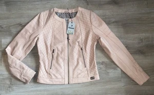 Arqueonautas Damen Lederjacke Bikerjacke Rosa Pastell Größe S - Bild 1 von 8