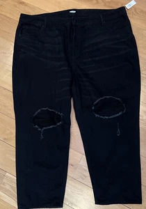 Old Navy jeans size 26 plus short black distressed NWT 26”inseam - Picture 1 of 7