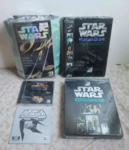 Rare Star Wars 90s MAC Programme Computer Audio Video Complete Mint Box LucasArts - Bild 1 von 24
