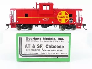 HO Overland/Ajin BRASS OMI-1112 ATSF Santa Fe Extended Vision Caboose #96381 - Picture 1 of 11