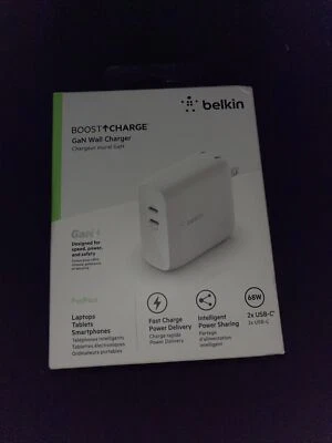 Belkin WCH003DQ USB-C Charger - White - Image 1 of 3