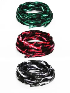 Aurora Print Flat Shoe Laces For Kyrie 4 5 Lebron 15 16 Air Jordan Max Galaxy KD - Picture 1 of 5