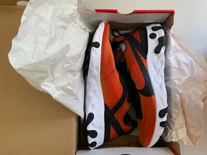 Nike React Element 55 PRM SU19 Size 12 BQ9241 001 Black-Tour Yellow-White New - Picture 1 of 5