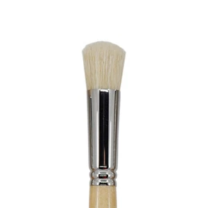 1310 White Natural Hog Bristle Stencil Artist Brush Stiff - Picture 1 of 13