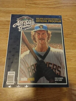 2002 MLB Major League Baseball All-Star Game Program Milwaukee Brewers Yount - Image 1 of 3