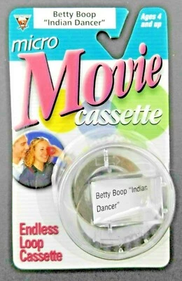Fascinations Micro Movie Cassette Betty Boop "Indian Dance" - Image 1 of 3