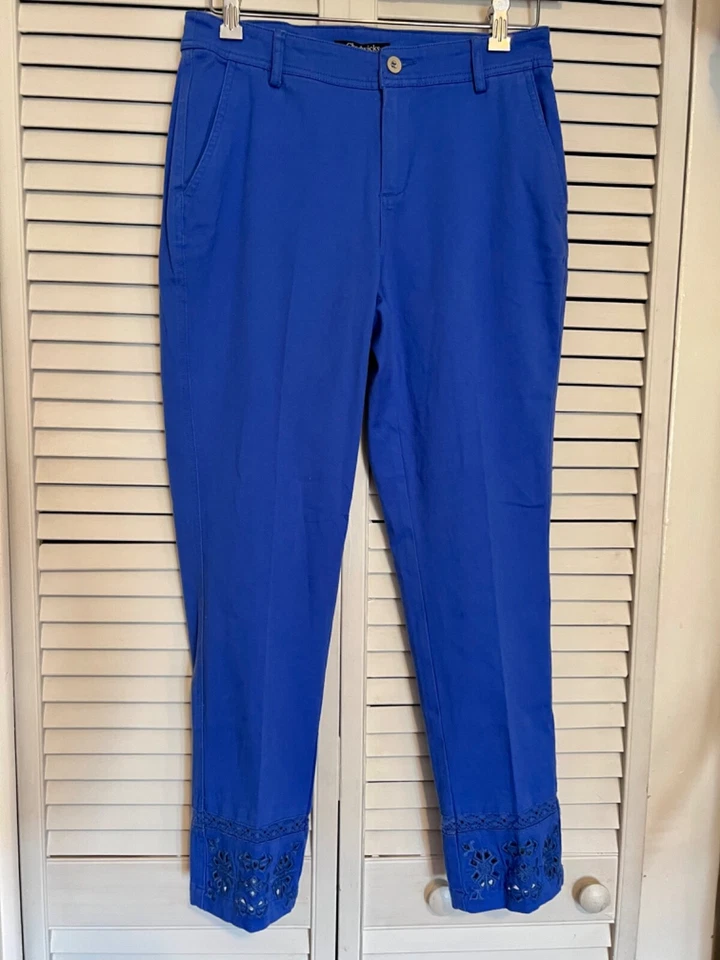 CHADWIVK Women’s Size 4 JeanS Pants Cut Out Laser Cuts at Hem Blue - Image 1 of 4