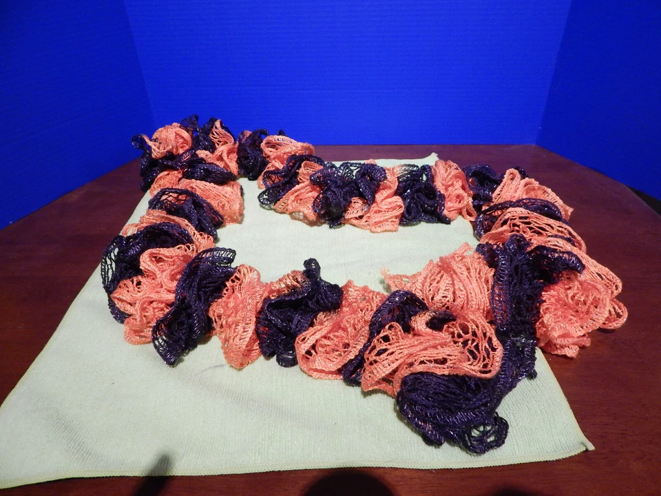 Boa de Gigantes de Halloween o San Francisco - Naranja y Negro con Brillos Plateados Foto 1 de 1