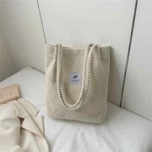 Artes Bolsos de Hombro para Mujeres Nuevos Lona Cubo Bolsos de Mano Pana Moda Casu... - Imagen 1 de 14