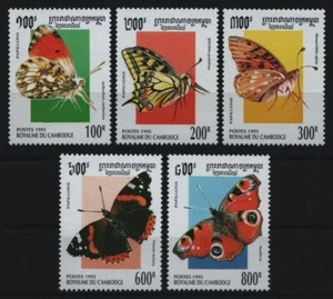 Camboya 1995 - Mi-N.o 1492-1496 ** - Estampillada sin montar o nunca montada - Mariposas / Mariposas - Imagen 1 de 1