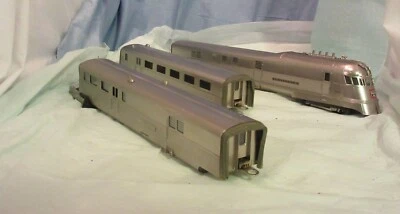 3rd Rail Burlington O Gauge Brass Passenger Train - Image 1 of 4